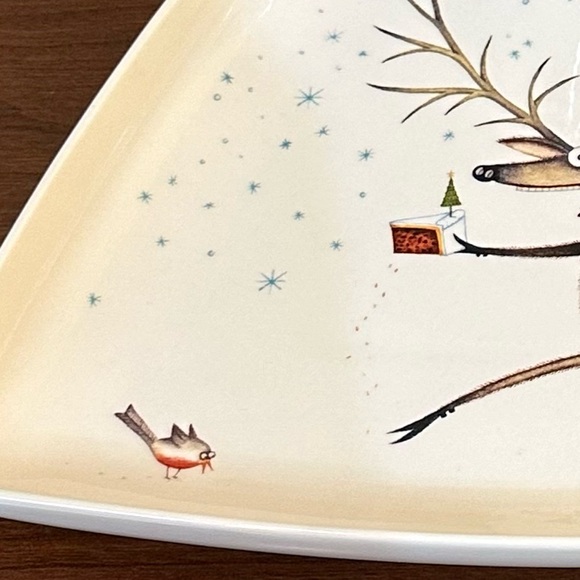 🎄🌟2xHP🌟VTG 2005 Royal Worcester Porcelain 2  Piece Chip & Dip Plate Mackie - Picture 3 of 11